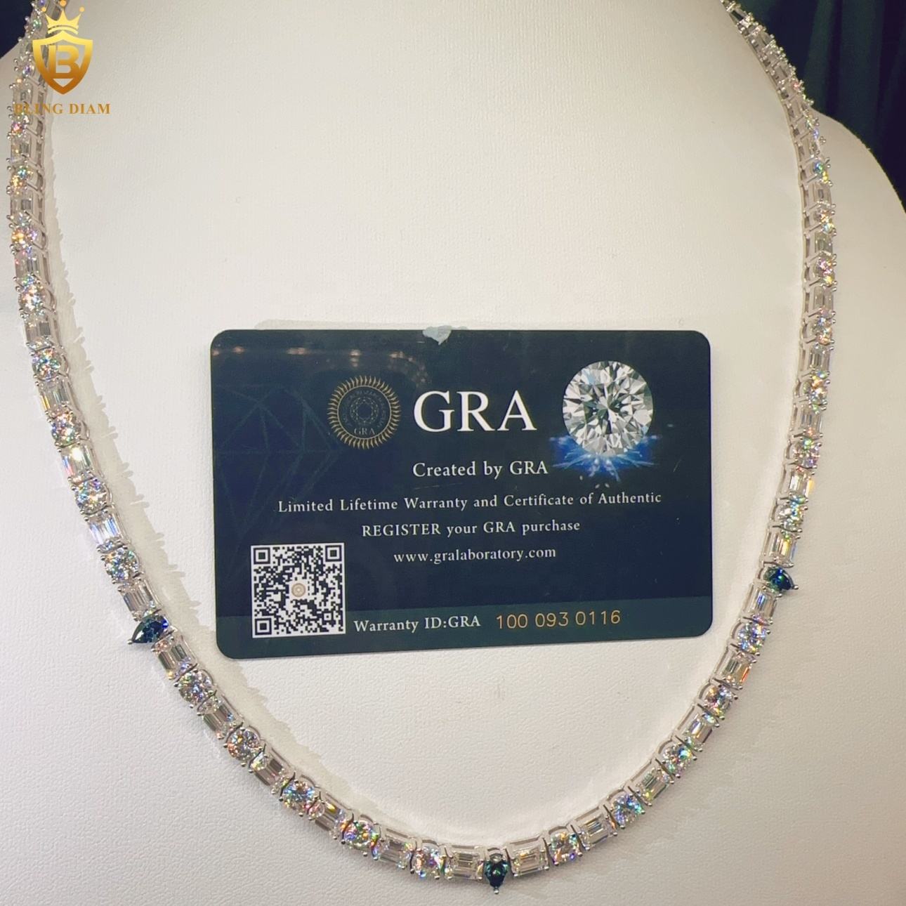 5MM Sterling Silver 925 VVS Moissanite Tennis Chain