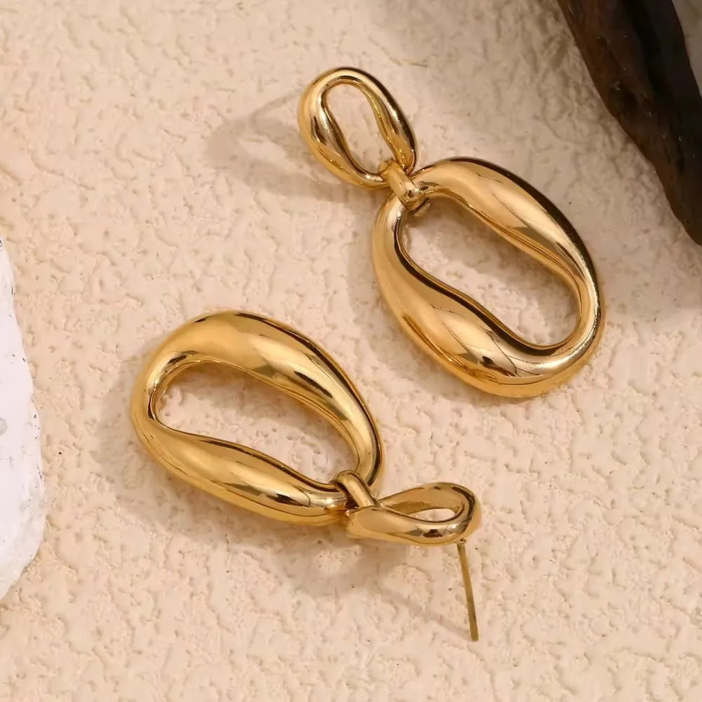 Irregular Shape Stud Earrings