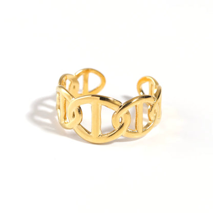 Golden Chain Ring Set