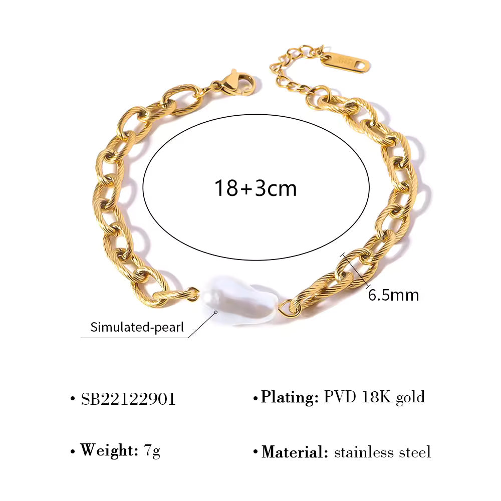 Natural Fresh Water Pearl Bracelet