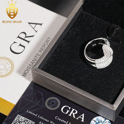 Iced Out Resin Flower Ring