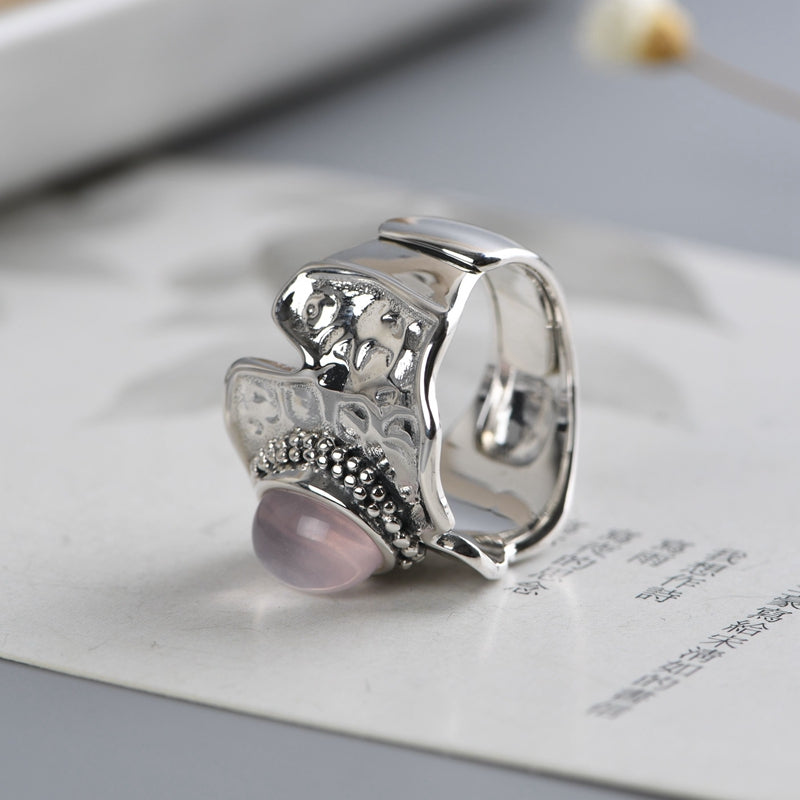 Crystal Curved Ring