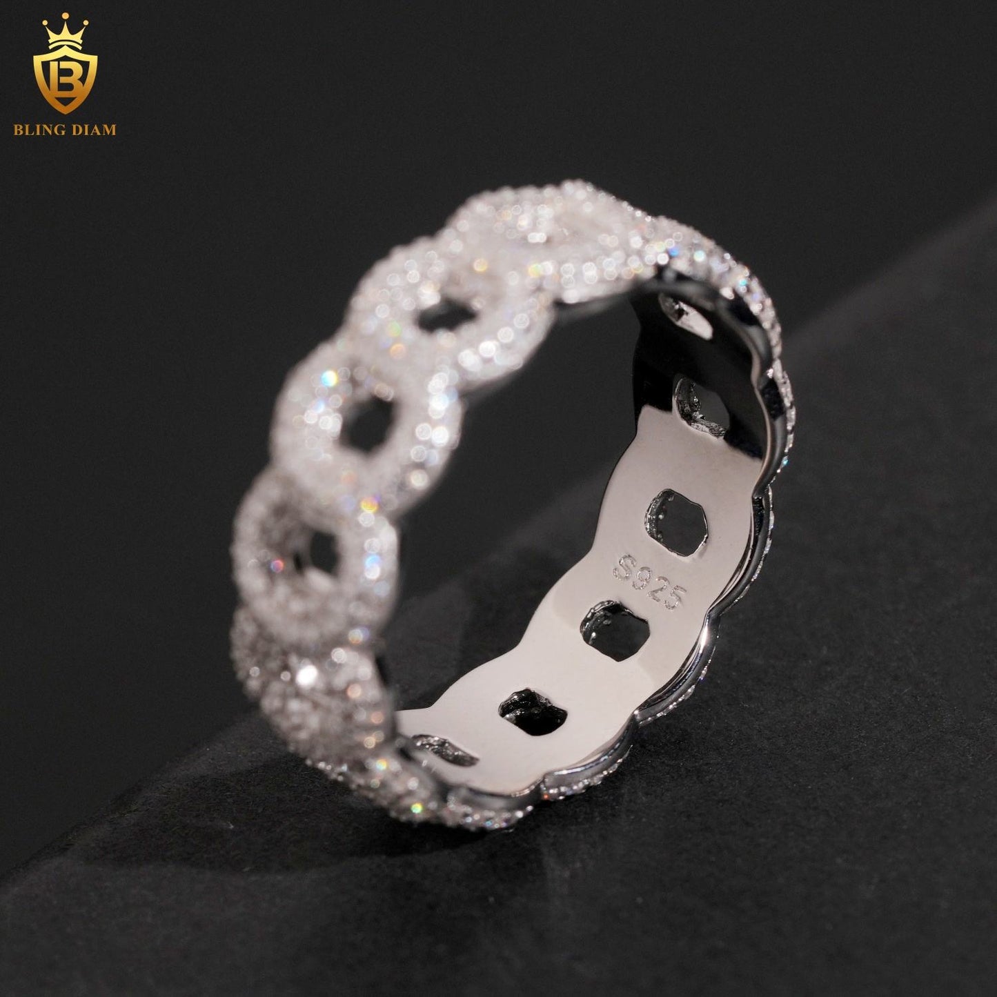 S925 moissanite ring