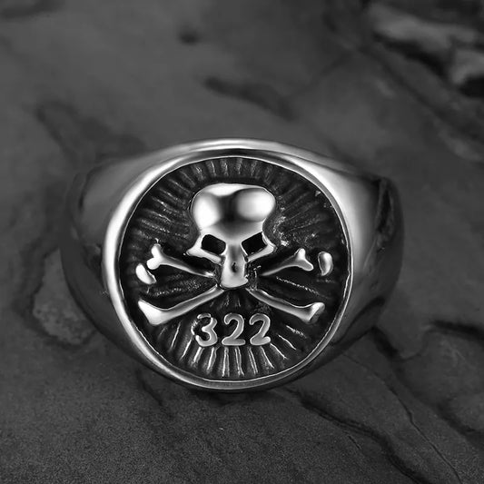 skull and bones 322 ring