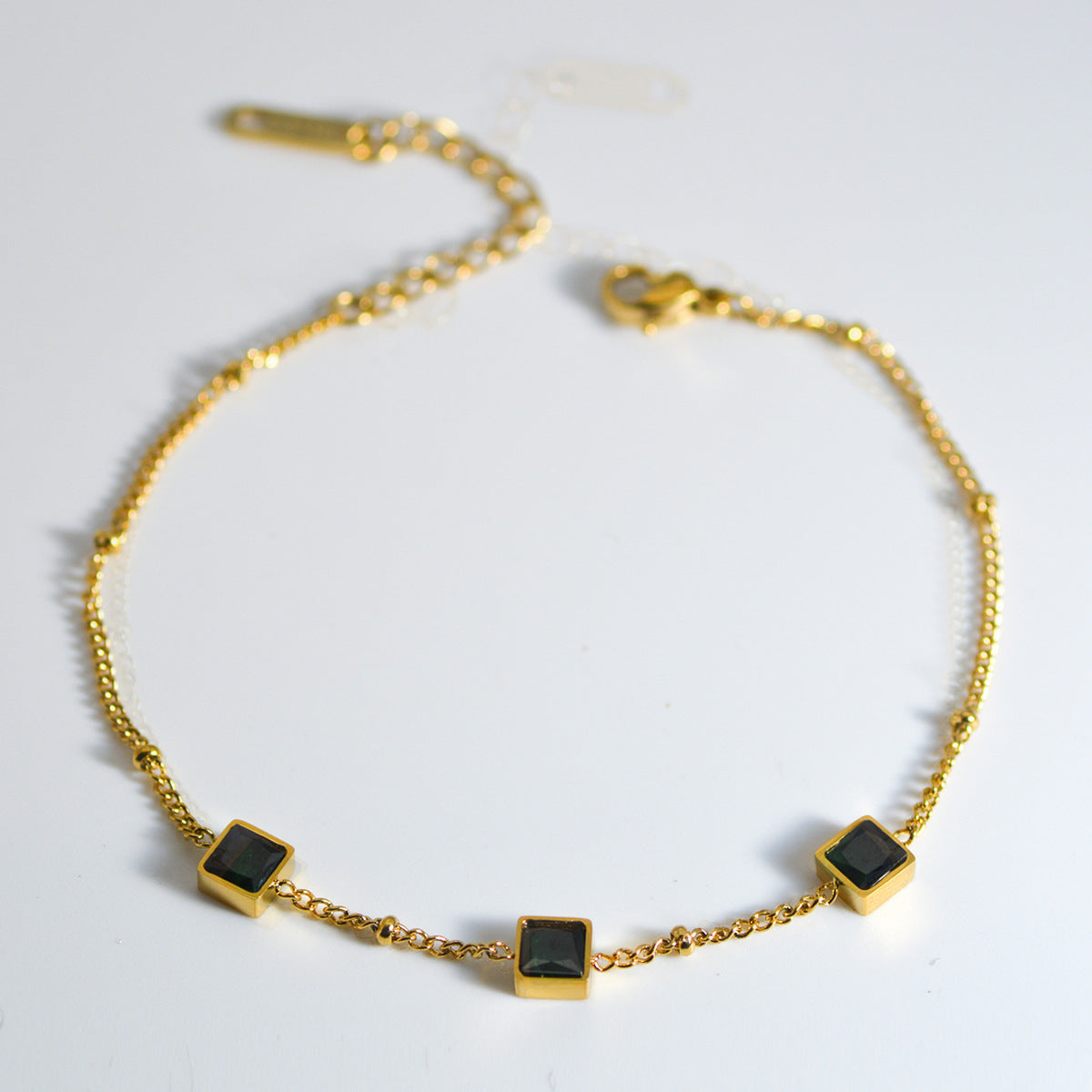 Square Colorful Zircon Bracelet