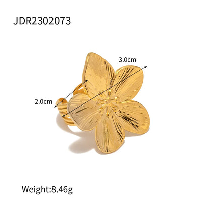 Gold-plated Flower Ring