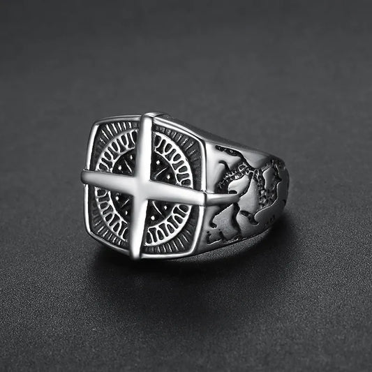Gold Compass Ring