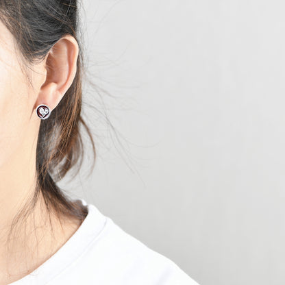 Oil Drop Heart love Earrings