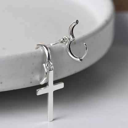 Rock Cross Stud Earrings