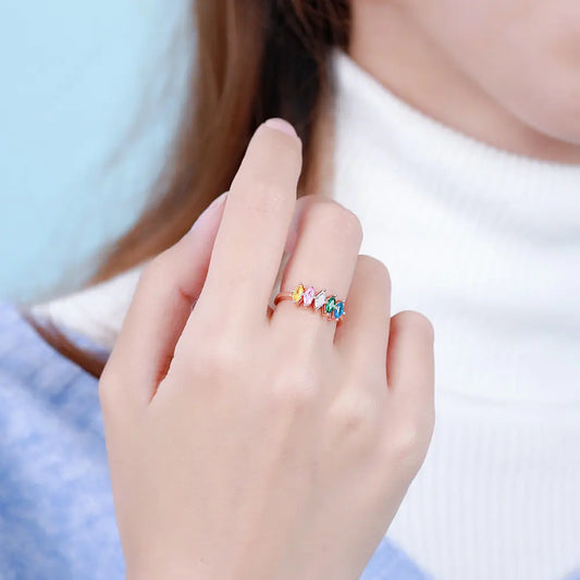 Silver Birthstone Ring