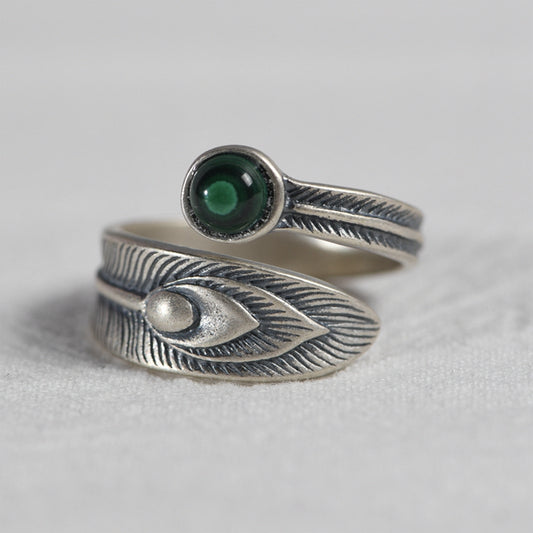 Peacock Feather ring