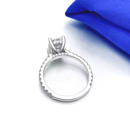 Radiant Cut VVS Moissanite Engagement Ring | Available in 10K, 14K, 18K White Gold