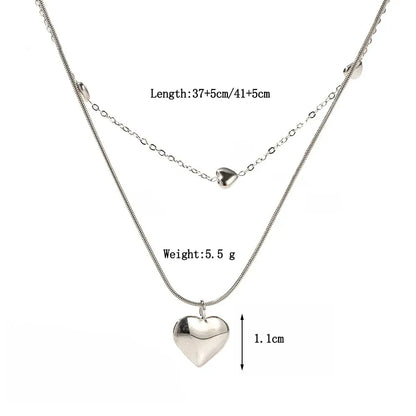 Layered Heart Necklace