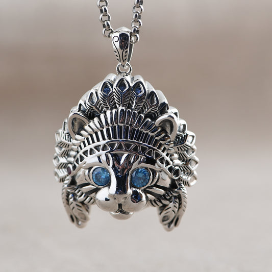 Feather Cat Necklace