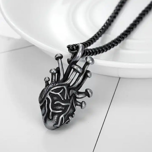 Petite Anatomical Heart Necklace