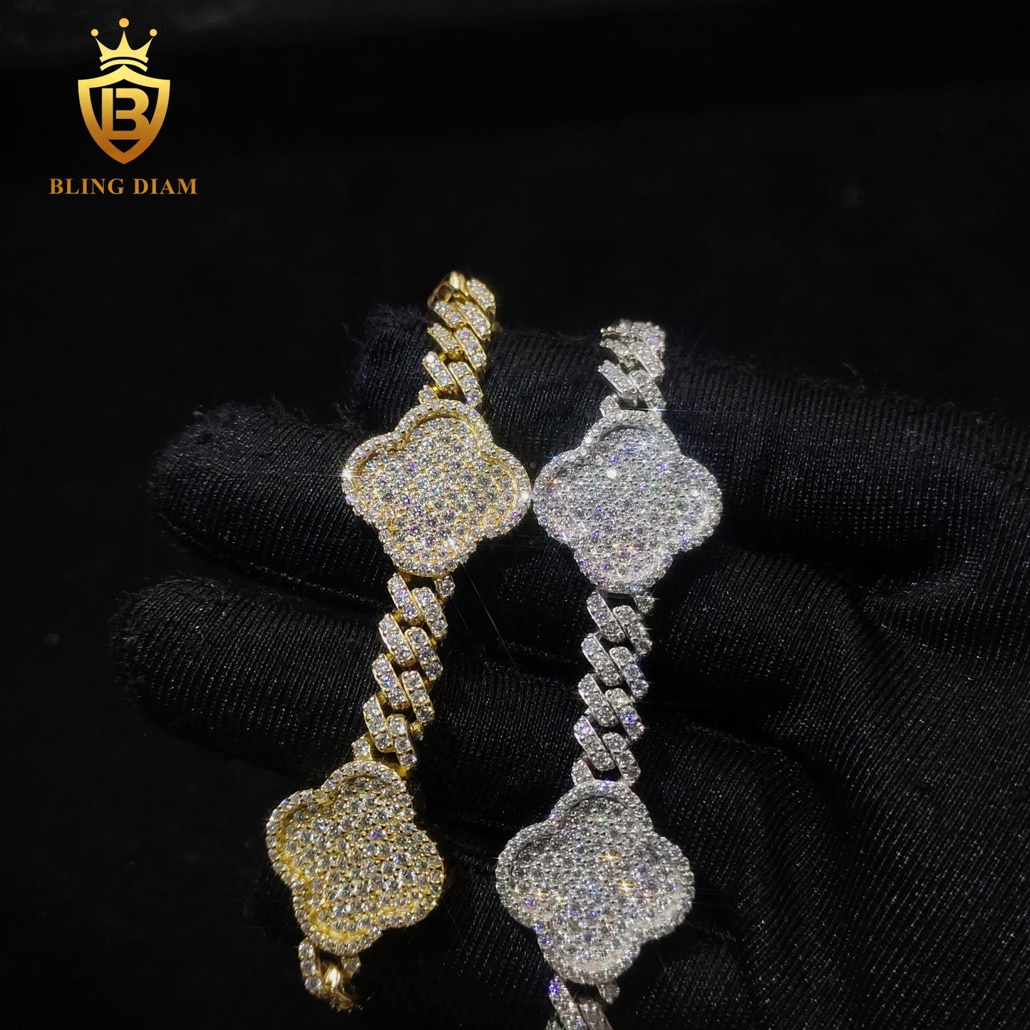 Four-Leaf Clover Moissanite Bracelet
