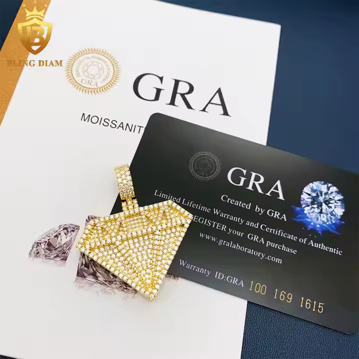 Geometric Moissanite Pendant