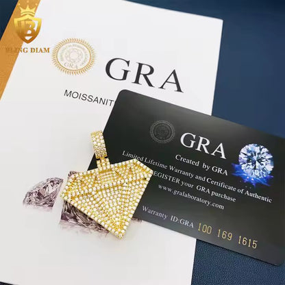 Geometric Moissanite Pendant