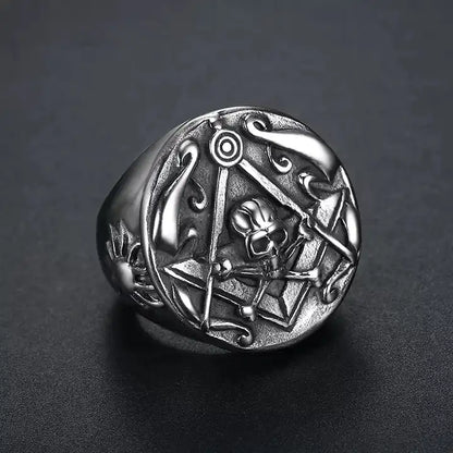 Steel Skull Ring