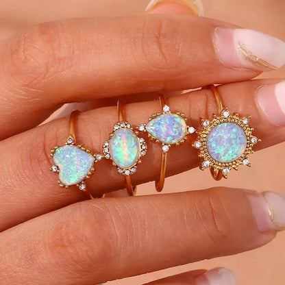 Gold Opal Ring