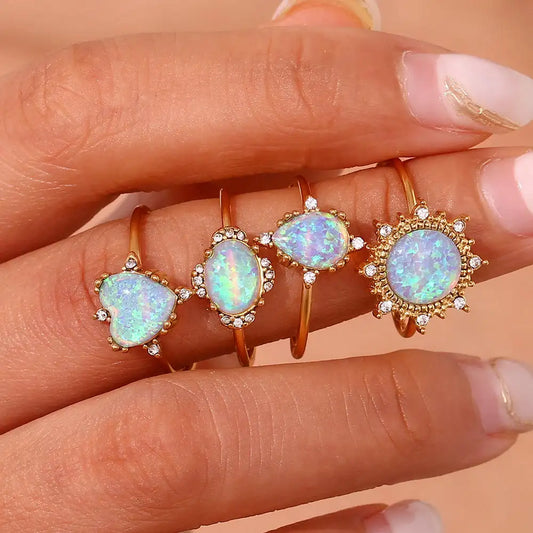 Gold Opal Ring