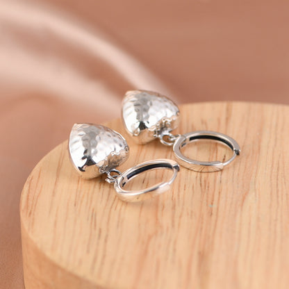 Heart Shaped Drop Earrings