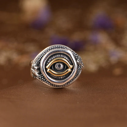 Gold Eye Ring