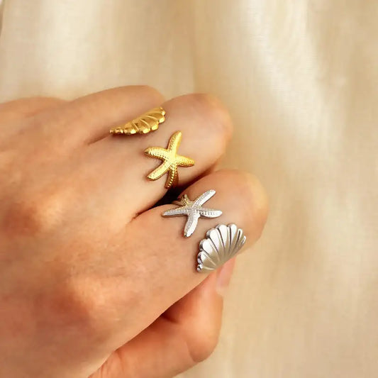 Starfish Shell Ring