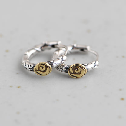 Gold Rose Earrings