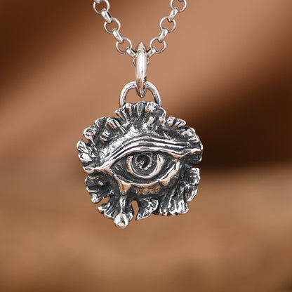 Silver Eyes Necklace