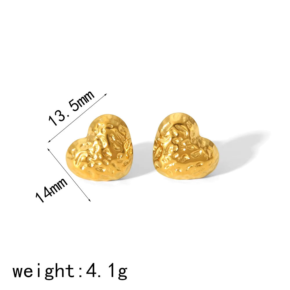 Heart Stud Earrings