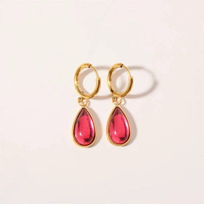 Zircon Drop Earrings