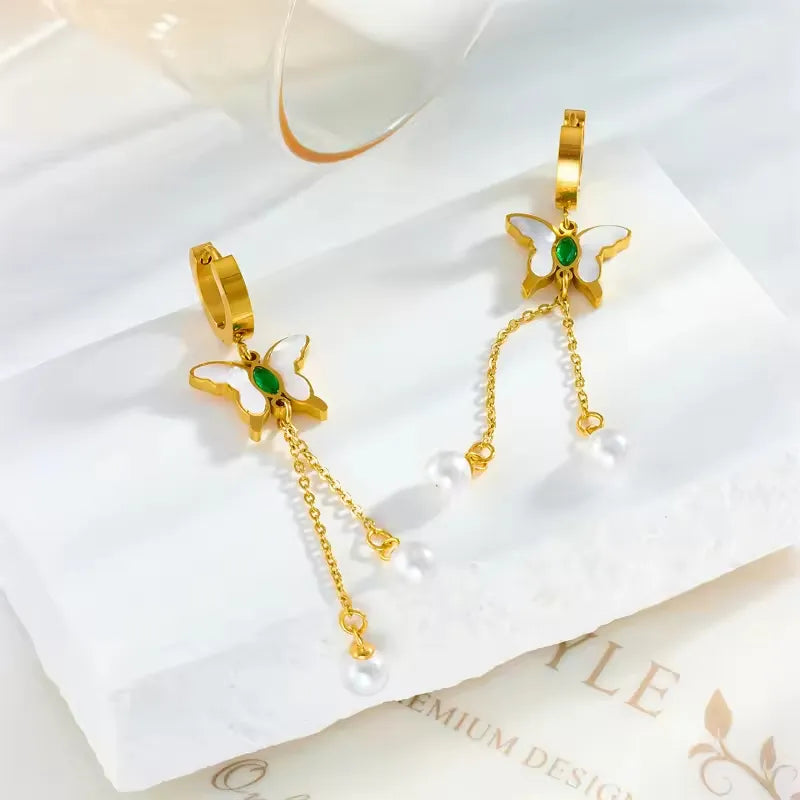 Butterfly Tassel Earrings