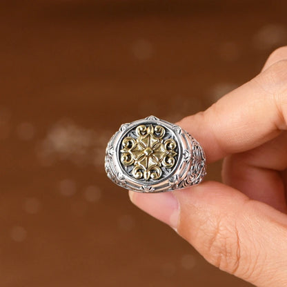 Ivy Gold Cross Ring