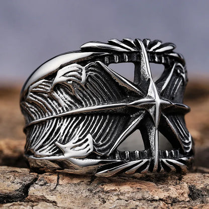 Polaris Star Compass Ring