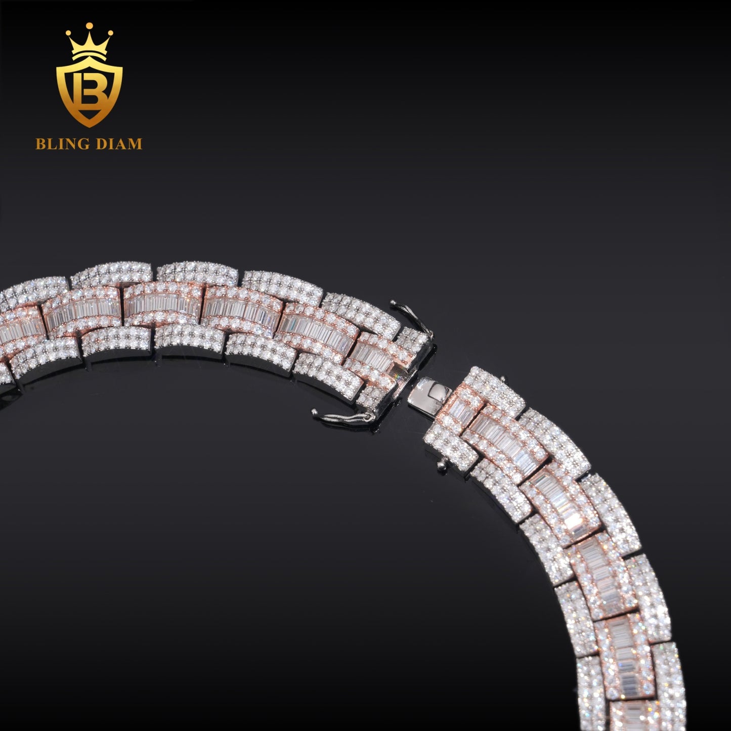 18mm S925 Moissanite Cuban Chain