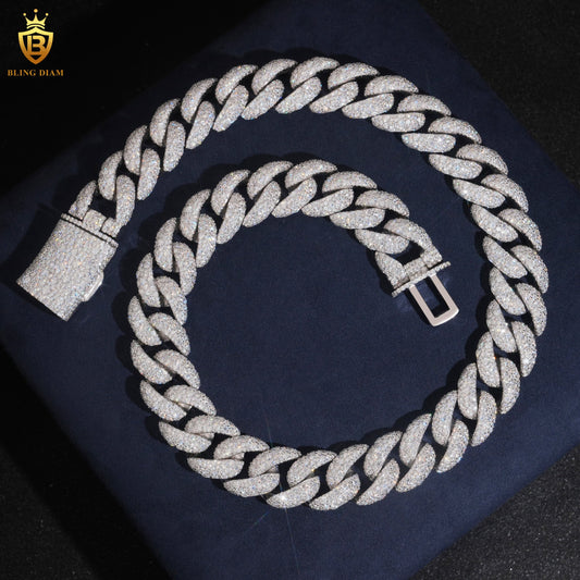 Rhodium Plated VVS 925 Sterling Silver Chain