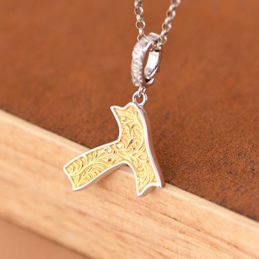 Silver Initial Necklace