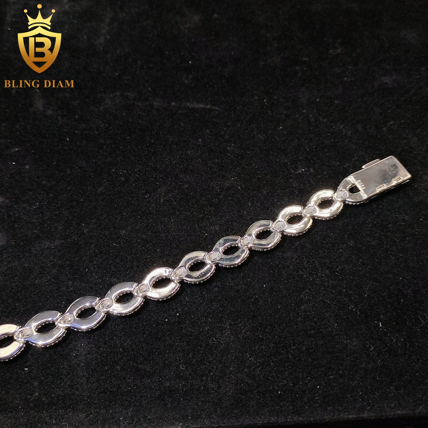 Iced Out Moissanite Bracelet