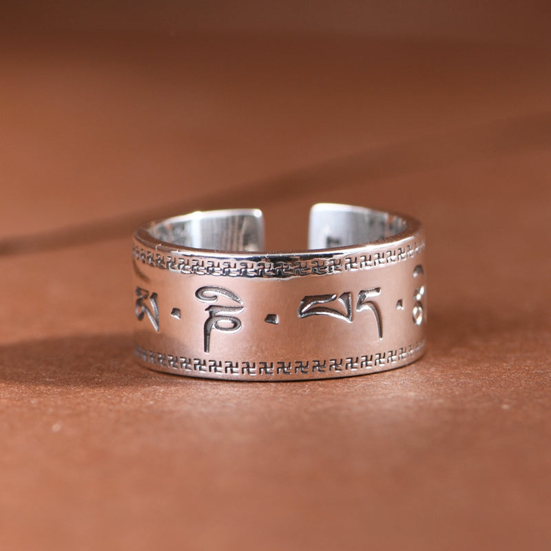 Buddhist Mantra Ring
