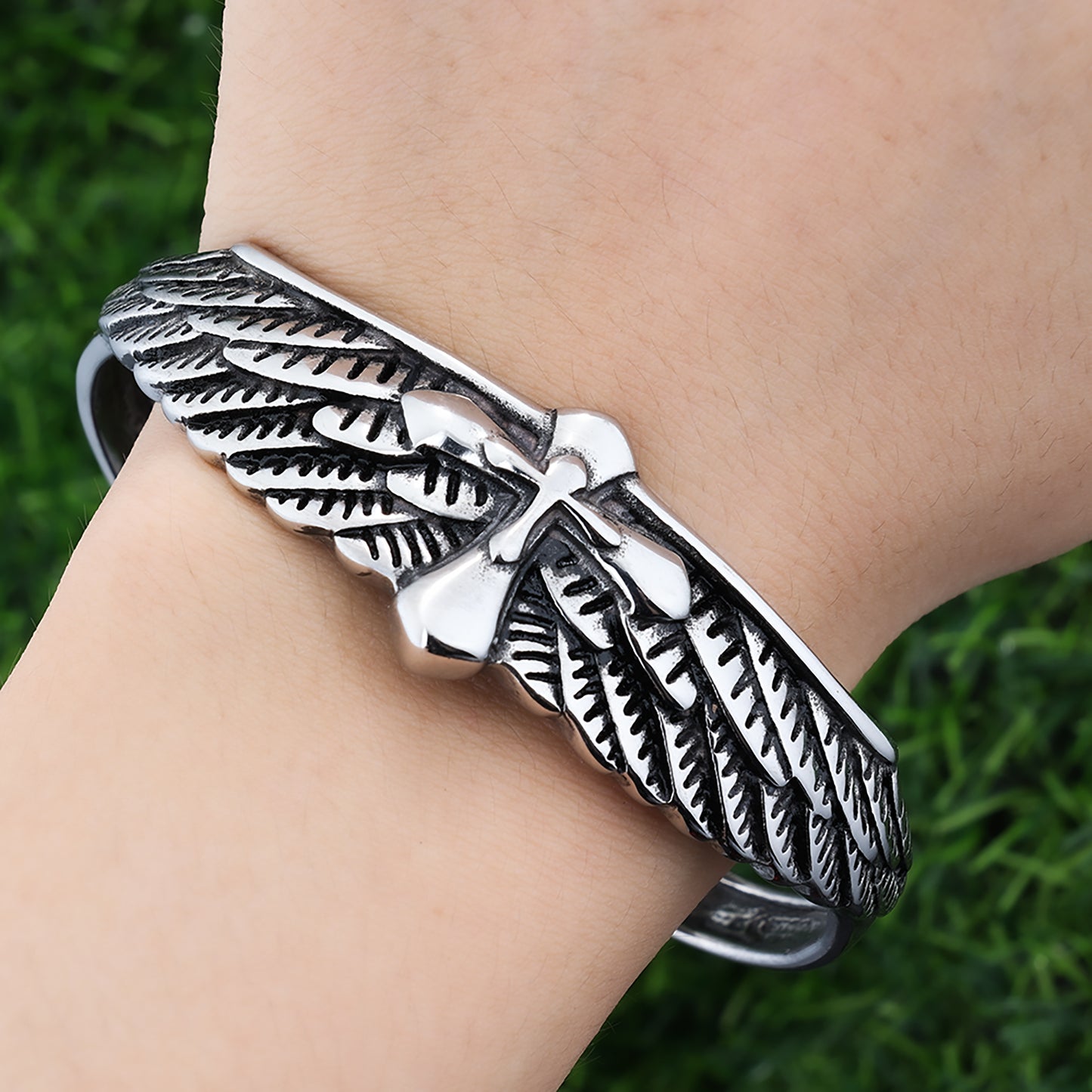 Cross Wings Adjustable Bracelet