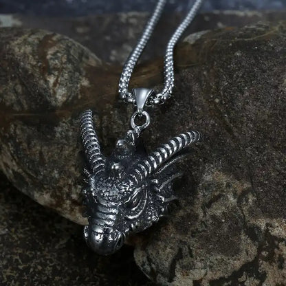 Silver Dragon Necklace