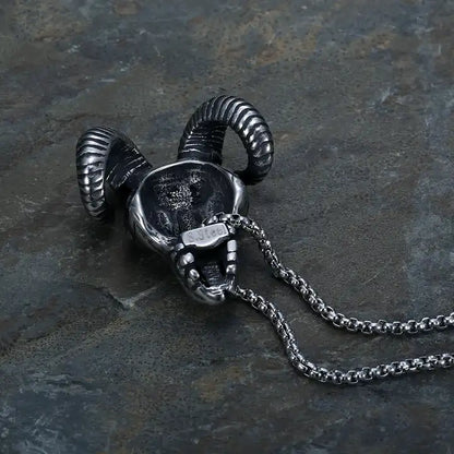 Satan Goat Head Necklace