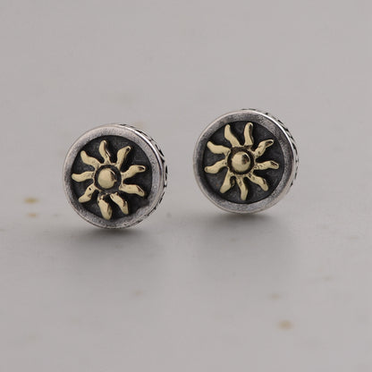 Rock Sun Stud Earrings