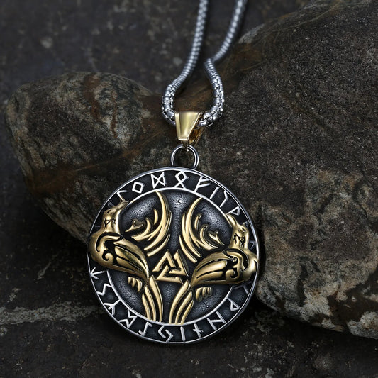 Raven Vegvisir Pendant