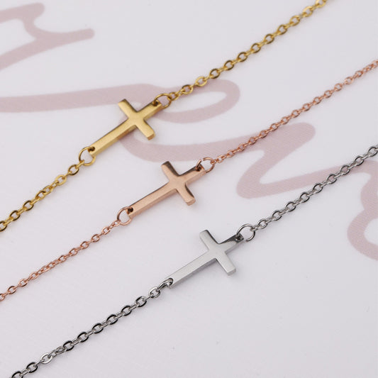 Charm Cross Bracelet