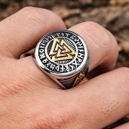 Valknut Amulet Signet Rings