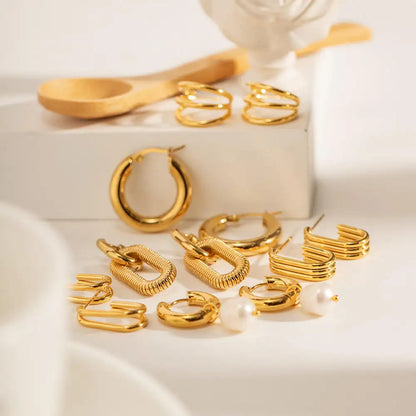 Gold Hoop Earrings