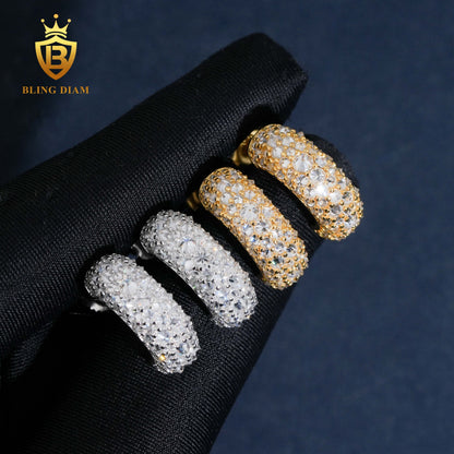 VVS Moissanite Inverted-Setting Stud Earrings