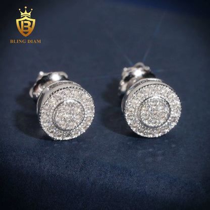 VVS Iced-Out Moissanite Stud Earrings
